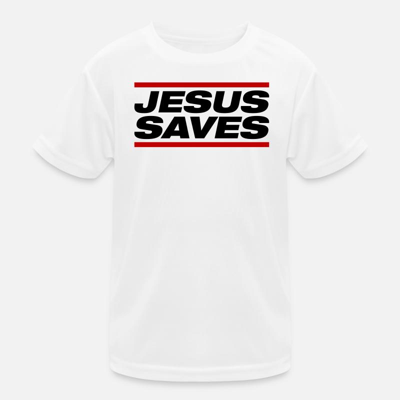Jesus saves Kids Functional T-Shirt