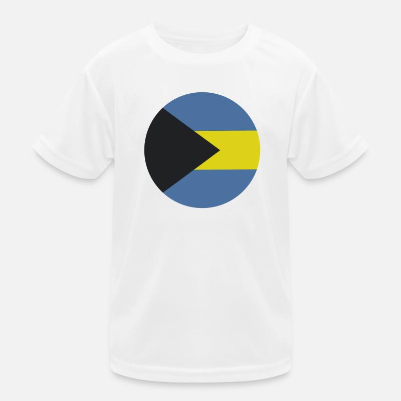 Drapeau rond des Bahamas T-shirt sport Enfant