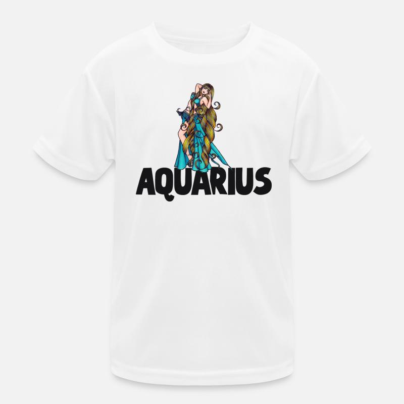 Aquarius Maiden in Aqua Flow Kids Functional T-Shirt