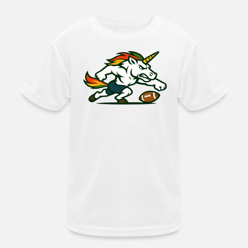 Flame Unicorn Blitz T-shirt sport Enfant