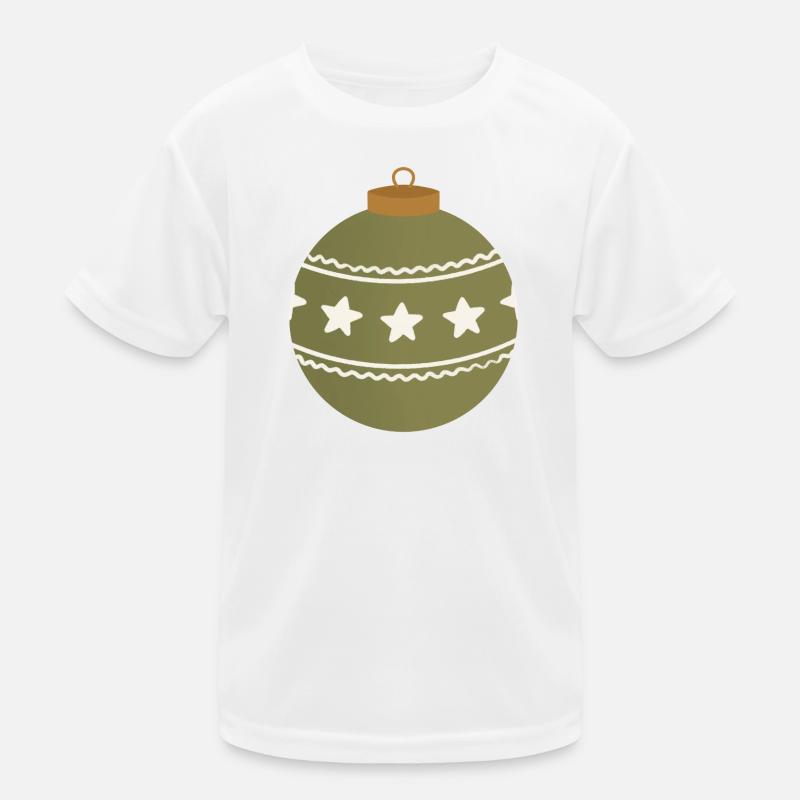 Star Christmas Bauble Ornament Kids Functional T-Shirt