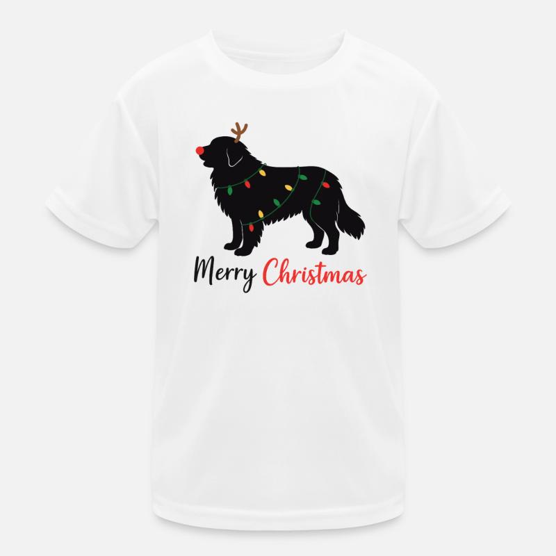 Great Pyrenees Weihnachten Winter Tiere Hunde Kinder Funktions-T-Shirt
