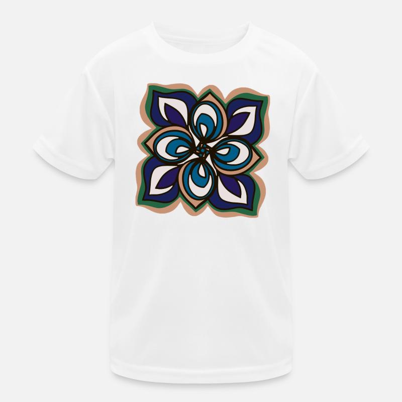 Windrad Mandala Kinder Funktions-T-Shirt