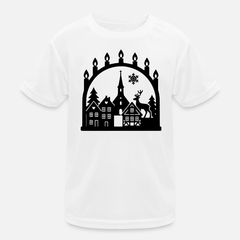 schwibbogen skandinavien Kinder Funktions-T-Shirt