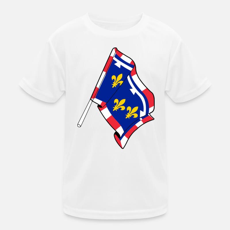 Drapeau du Centre-Val de la Loire T-shirt sport Enfant
