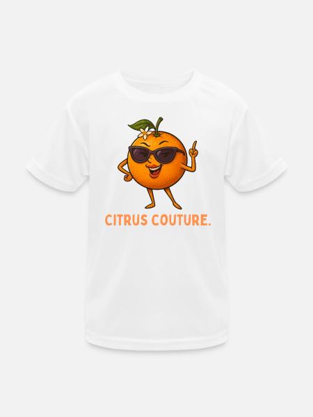 Sun Orange Couture - Kids Functional T-Shirt - white - Front