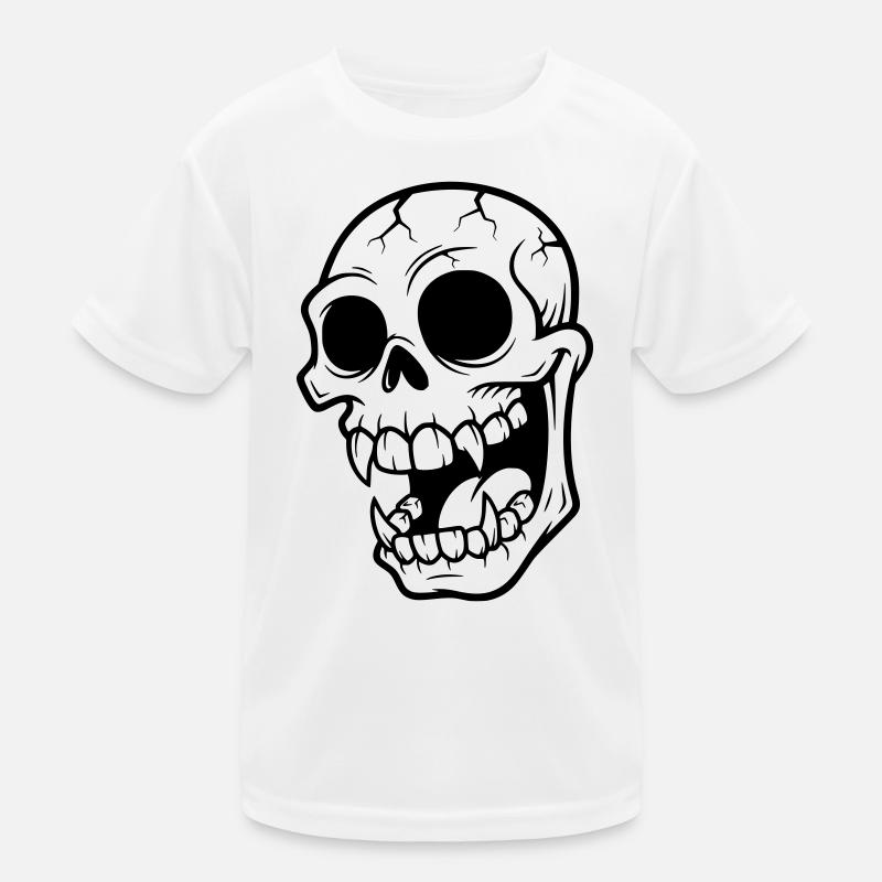 Verrückter Vampirschädel Kinder Funktions-T-Shirt
