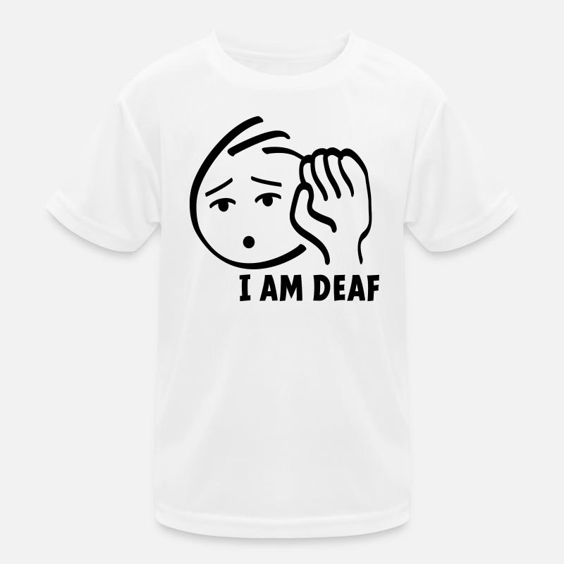 I am deaf, look at me when speaking or speaking Kids Functional T-Shirt