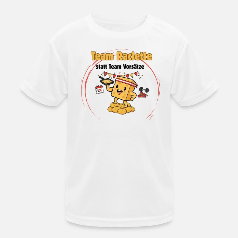 Team Raclette – Käsepower mit Humor Kinder Funktions-T-Shirt