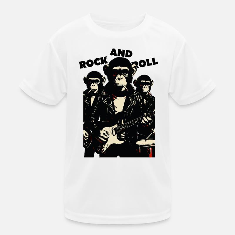 Rock'n'Roll-Affenband Kinder Funktions-T-Shirt