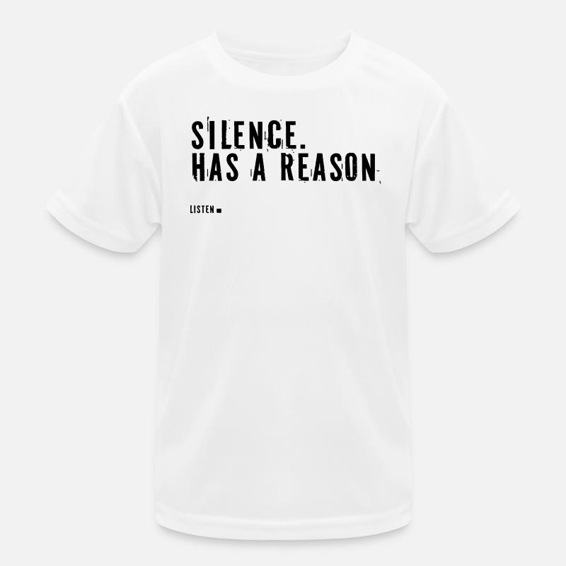silence.  Has a reason. Kids Functional T-Shirt