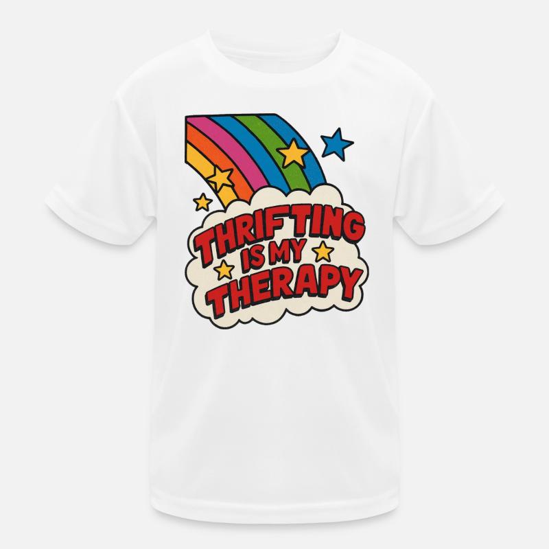 Secondhand-Therapie Regenbogenpflaster Kinder Funktions-T-Shirt