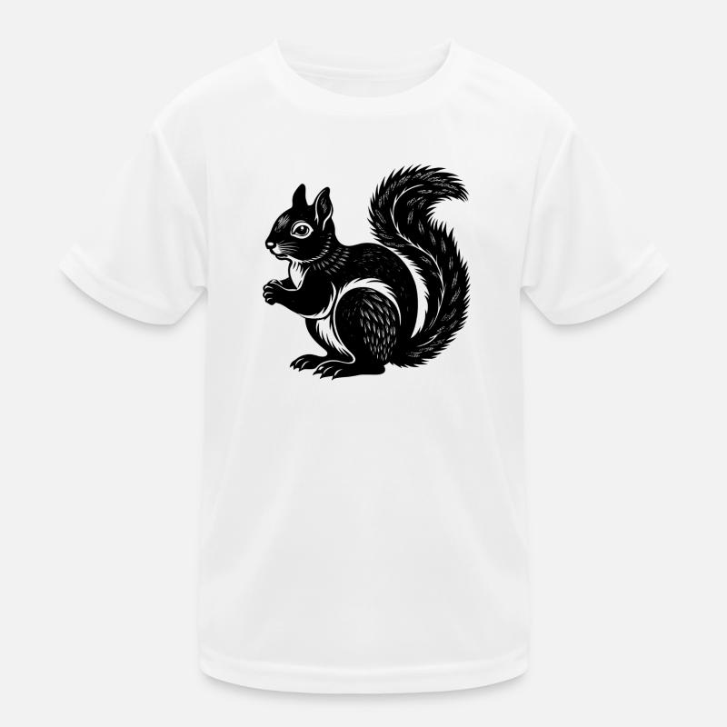 Eichhörnchen Kinder Funktions-T-Shirt