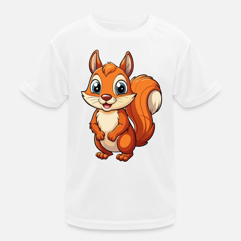 Eichhörnchen Kinder Funktions-T-Shirt