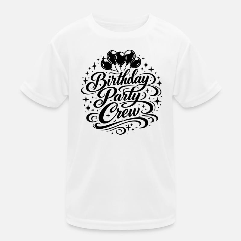 Geburtstag Party Crew Kinder Funktions-T-Shirt