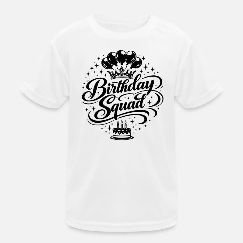 Birthday Squad Kids Functional T-Shirt