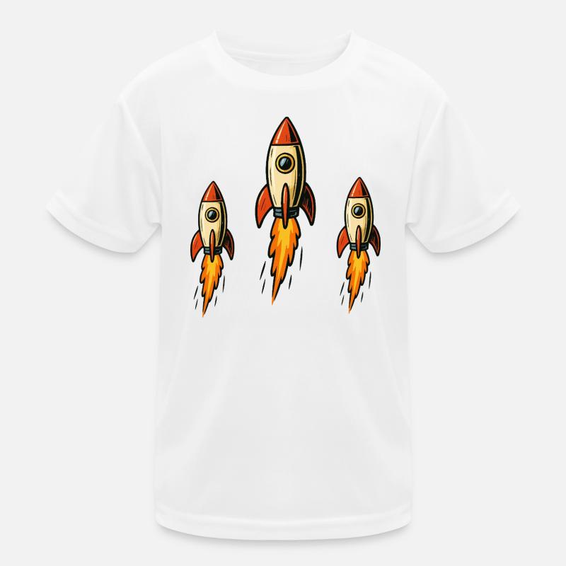 Drei Raketen  Kinder Funktions-T-Shirt