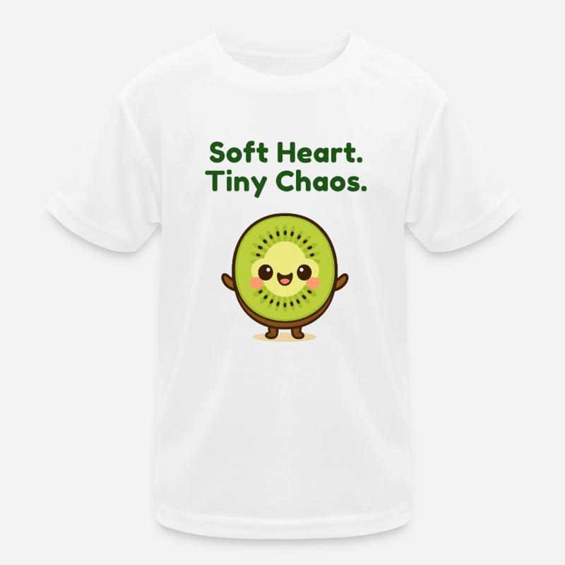 Softe Herz Tiny Chaos Kiwi Kinder Funktions-T-Shirt