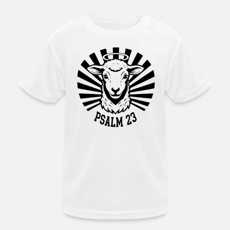 Psalm23-Lamm Kinder Funktions-T-Shirt
