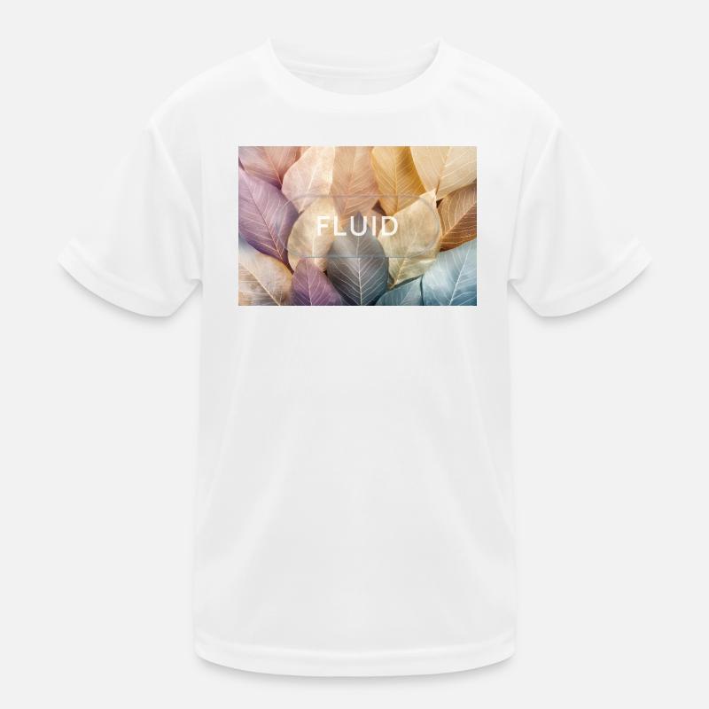 fluid – minimalistisches Glas Design Kinder Funktions-T-Shirt