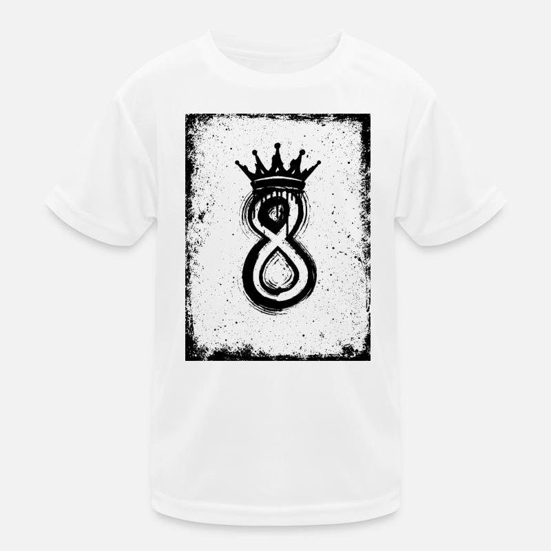 8 – Conception du Roi Couronne T-shirt sport Enfant