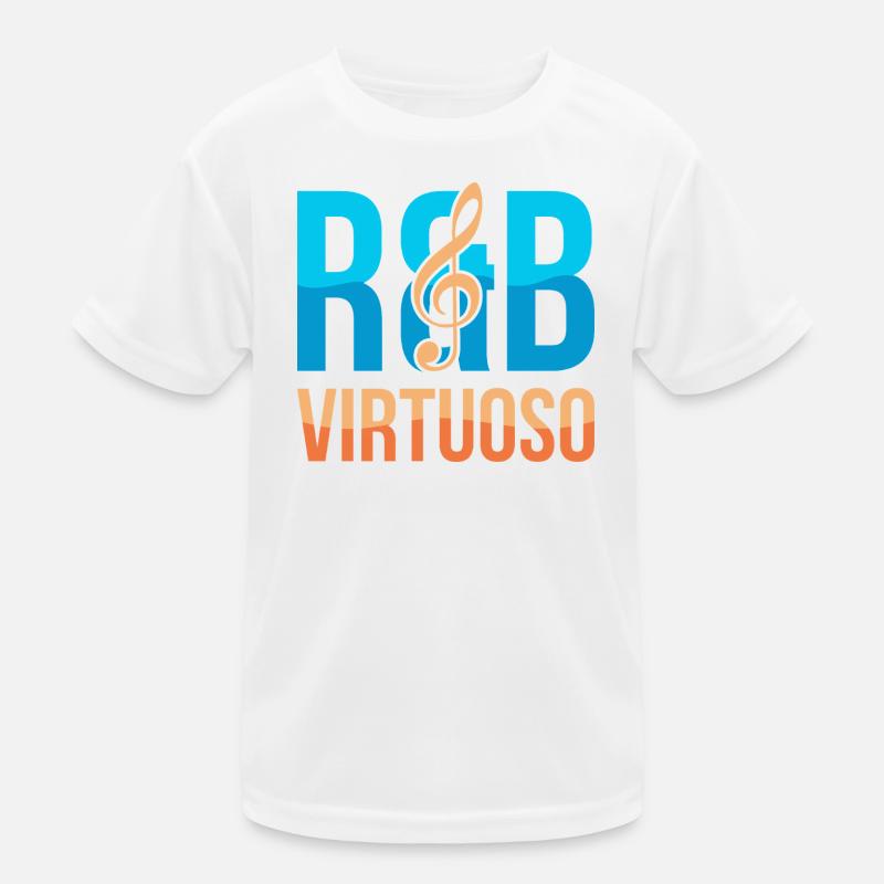 RnB Musikvirtuose E1 Deep Blue Kinder Funktions-T-Shirt