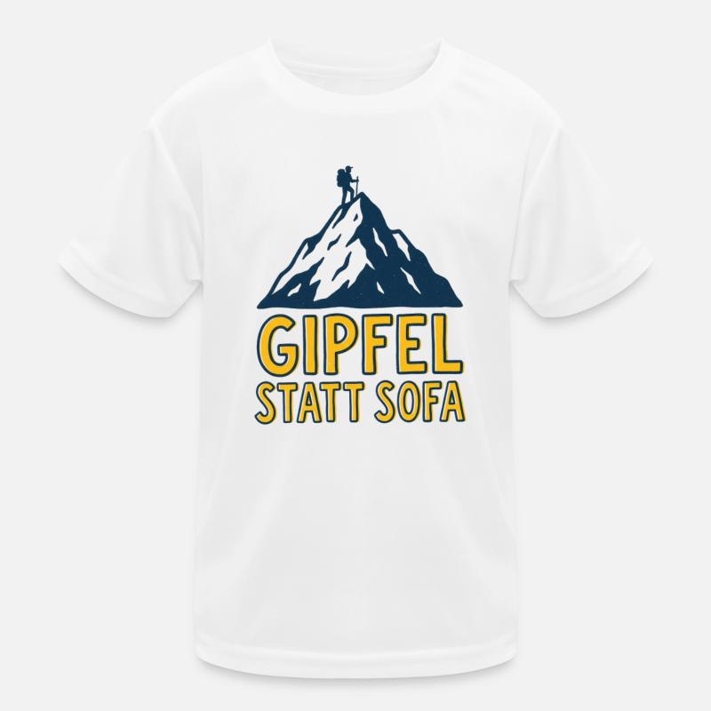 Gipfel statt Sofa Kinder Funktions-T-Shirt