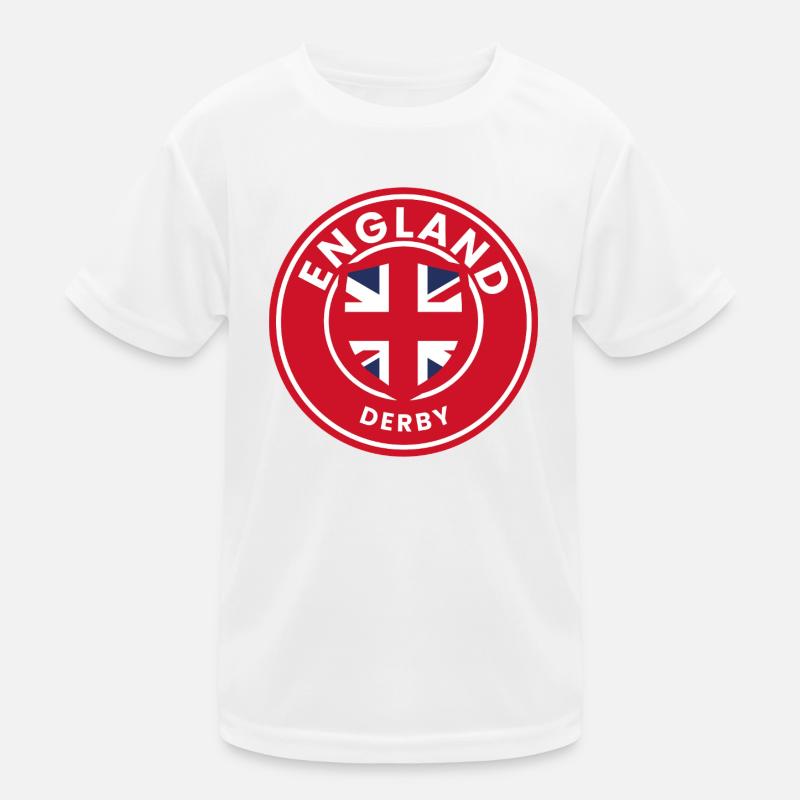 England Derby emblem shield Kids Functional T-Shirt