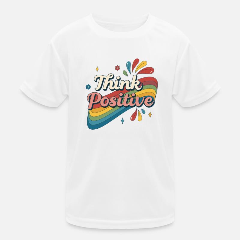 Think Positive Rainbow Kids Functional T-Shirt