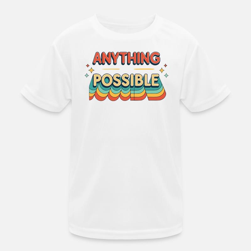 Anything Possible Retro Waves Kids Functional T-Shirt
