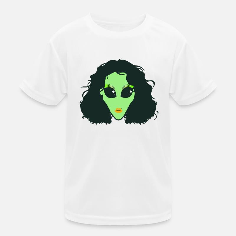 alien_drag_queen - Kids Functional T-Shirt - white
