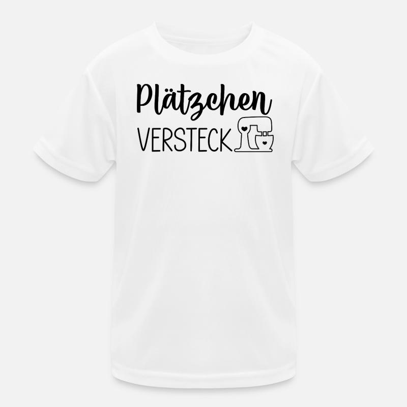 Plätzchen Versteck Kinder Funktions-T-Shirt