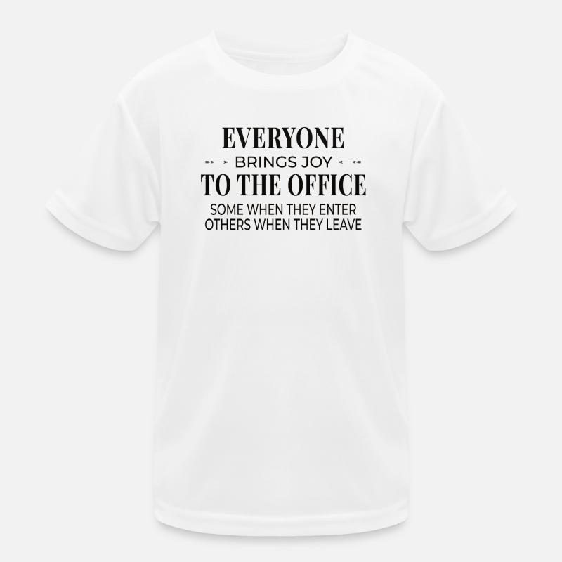 Office Humor – Joy In & Out Kids Functional T-Shirt