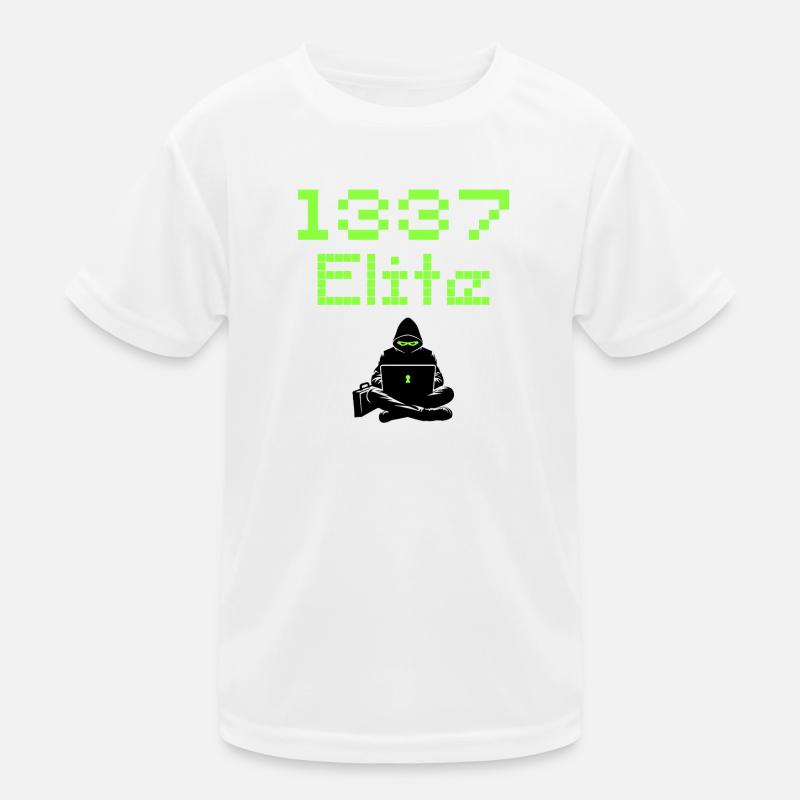 1337e Escouade d’Élite de Hackers, Leet Hacker T-shirt sport Enfant