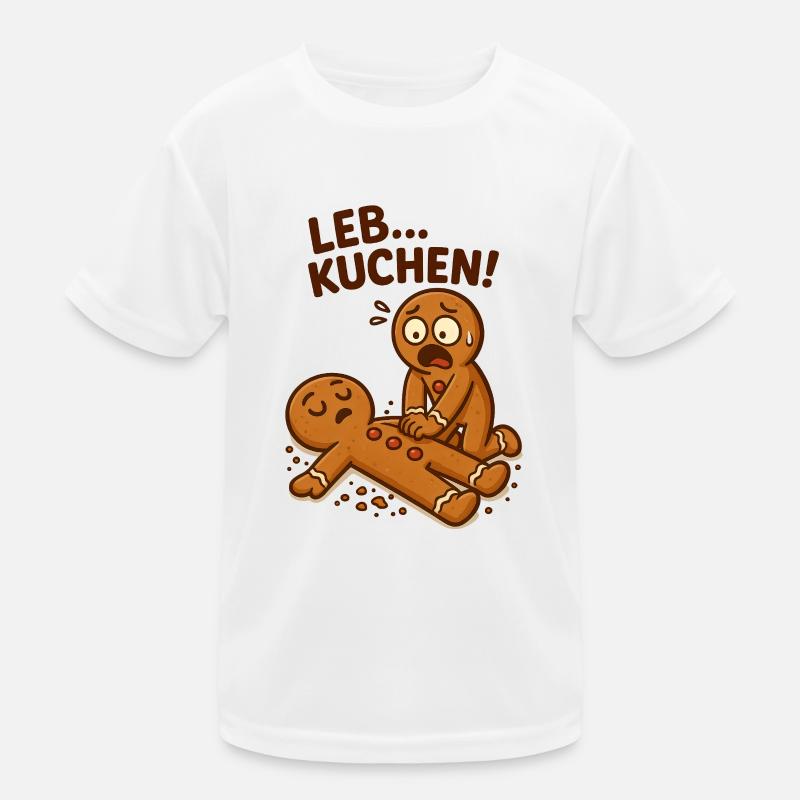 Lebkuchen Wortspiel Weihnachts Kinder Funktions-T-Shirt