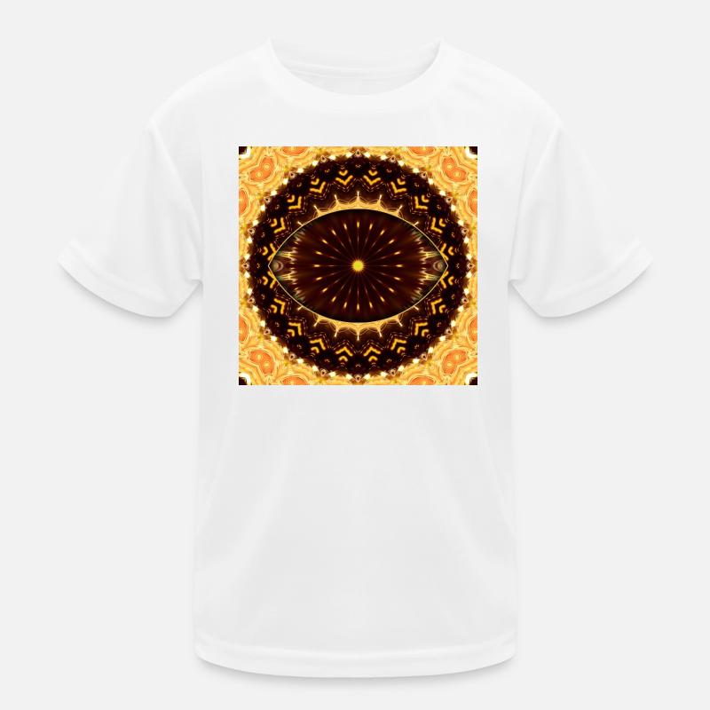 Fire Eye Mandala Kids Functional T-Shirt
