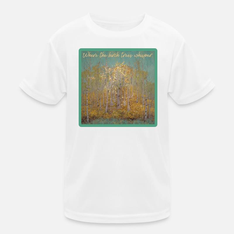 Where the birches whisper Kids Functional T-Shirt