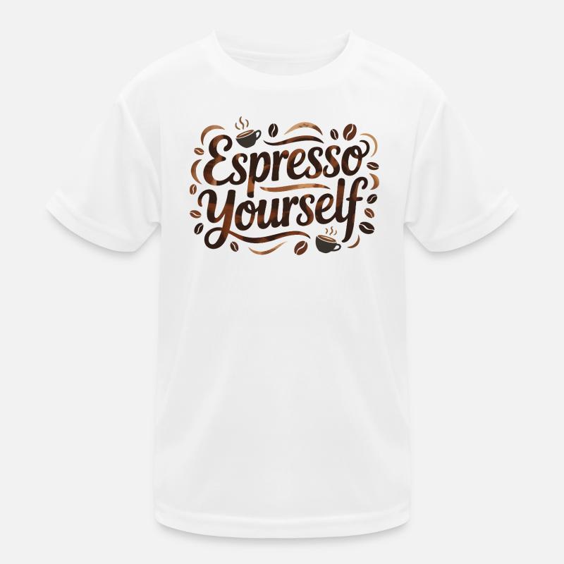 Espresso selbst Kinder Funktions-T-Shirt