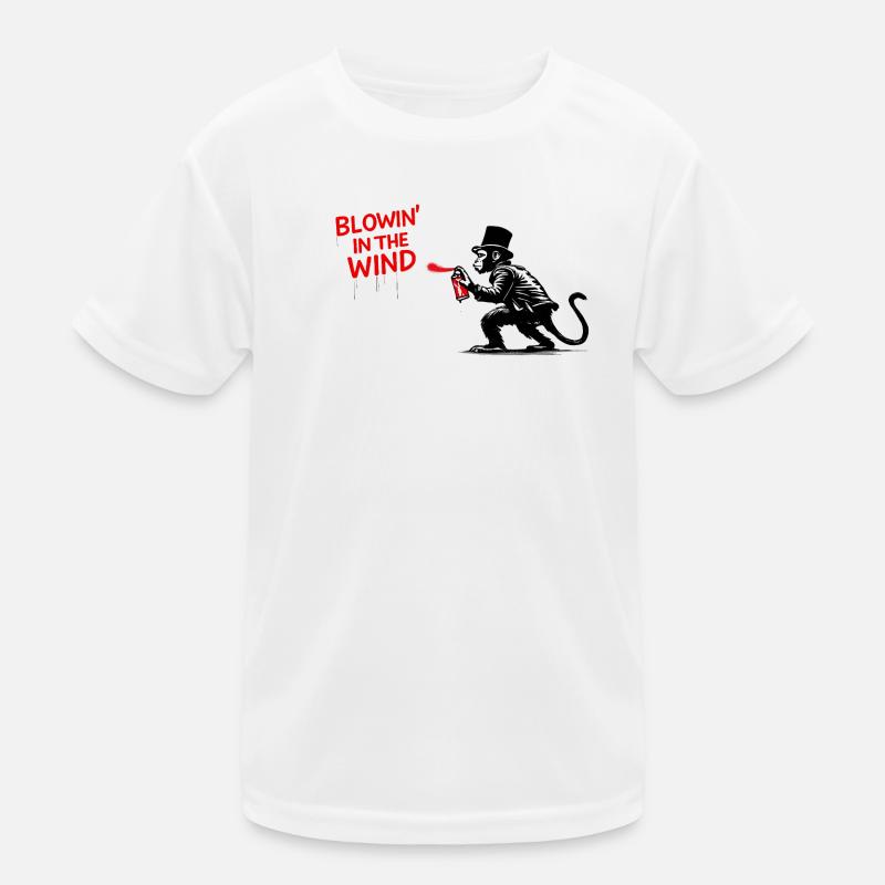 Graffiti de singe aux éclaboussures de vent T-shirt sport Enfant