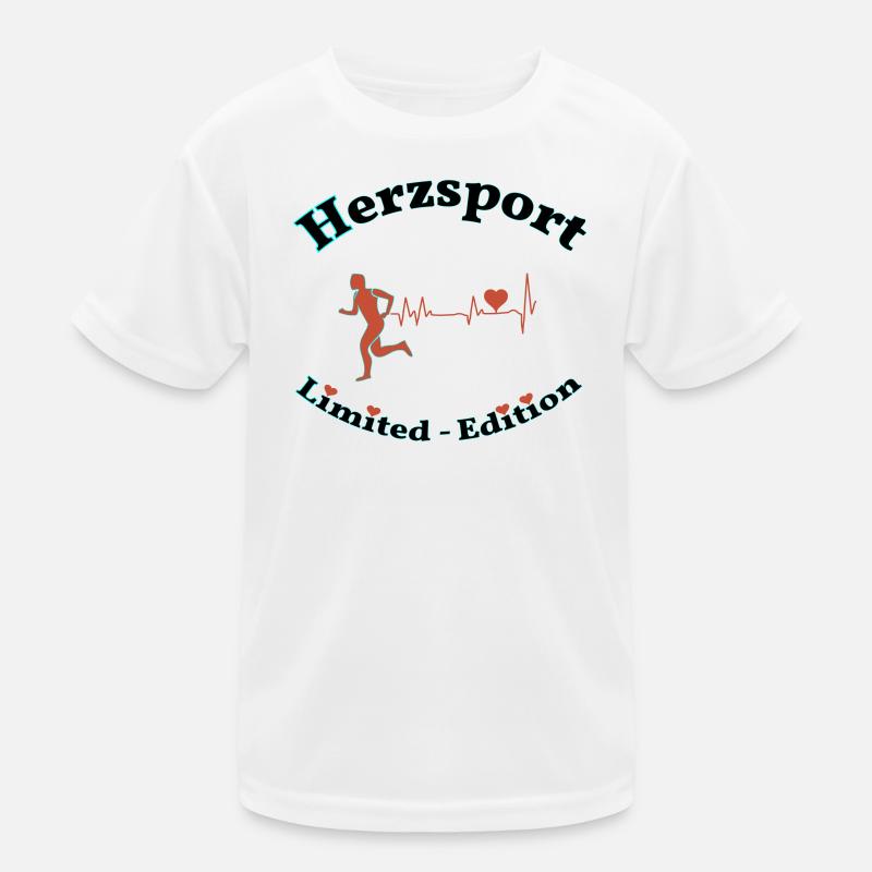 Herzsport - Kinder Funktions-T-Shirt - Weiß