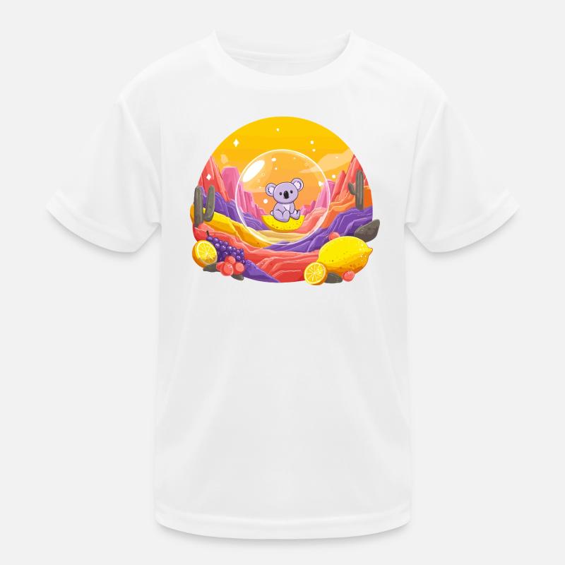 Koala im Glaskugel-Wunderland Kinder Funktions-T-Shirt