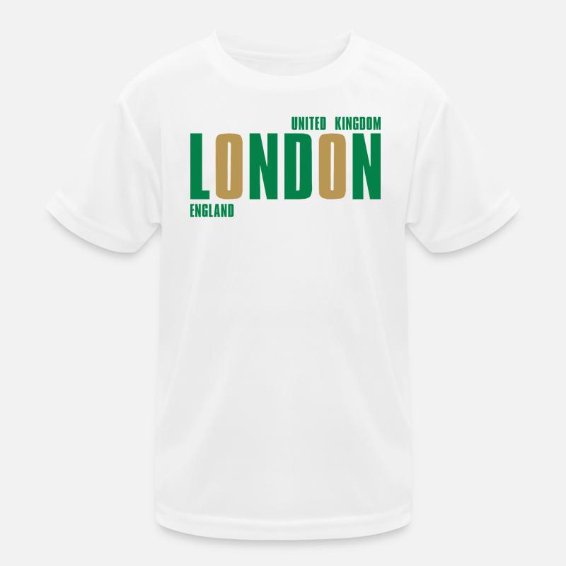 London – England Lyric Design Kids Functional T-Shirt