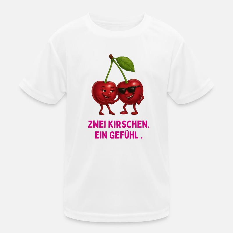 Zwei Kirschen, Ein Gefühl Kinder Funktions-T-Shirt