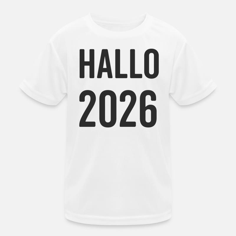 Hallo 2026  Kinder Funktions-T-Shirt