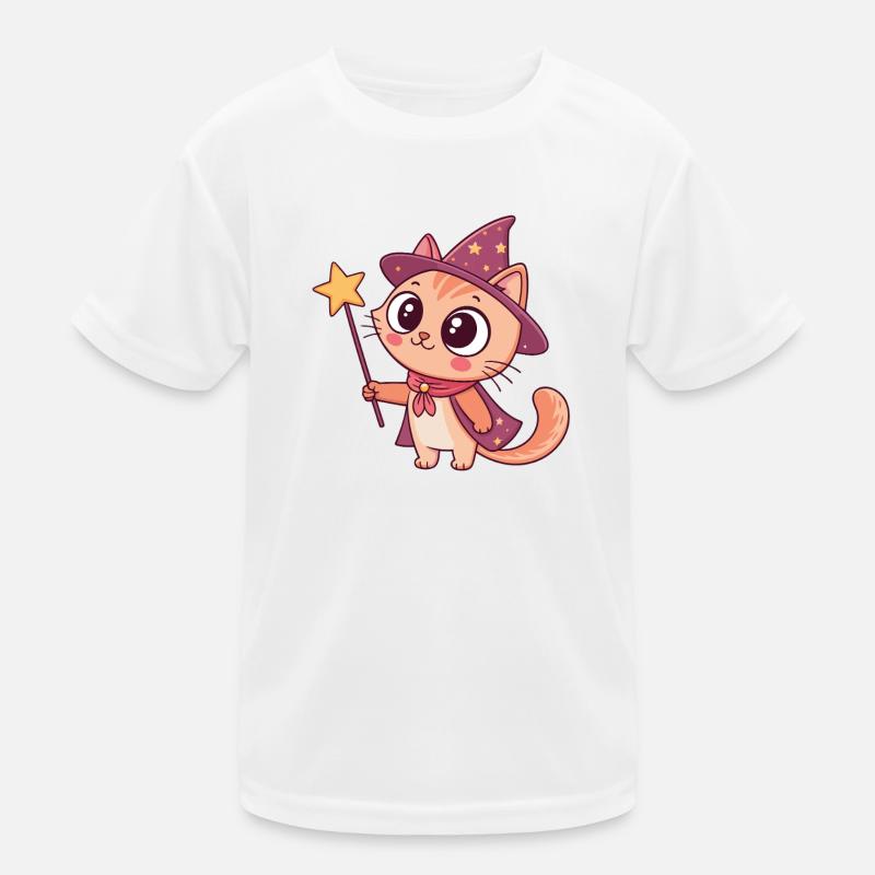 Pastel Magician Kitten Kids Functional T-Shirt