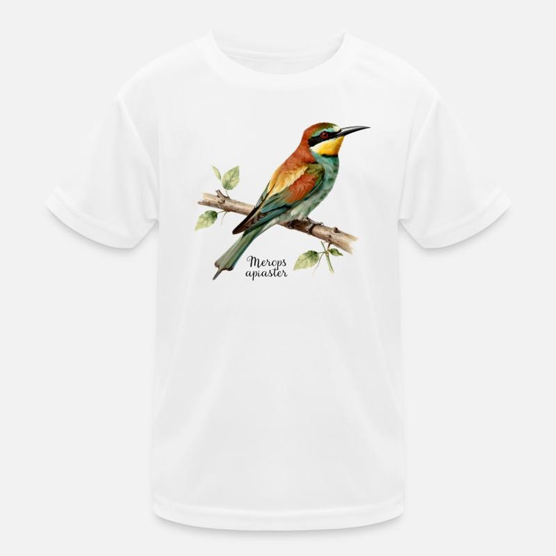 European bee-eater, illustration Merops apiaster Kids Functional T-Shirt