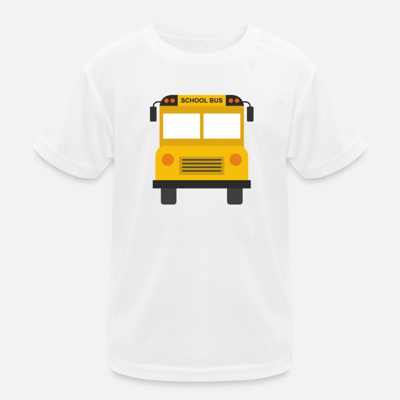 School bus front Kids Functional T-Shirt