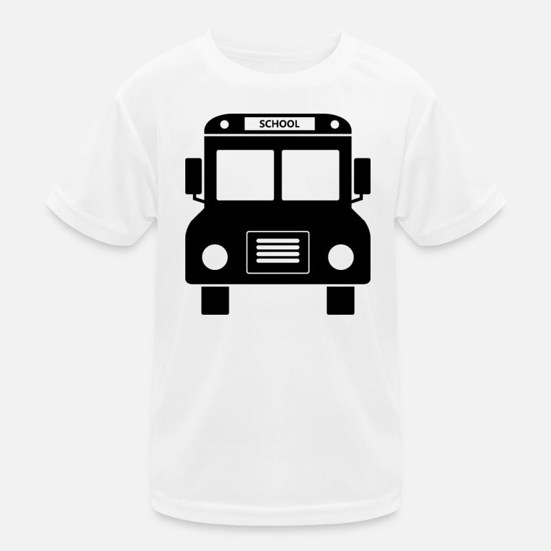School bus front Kids Functional T-Shirt