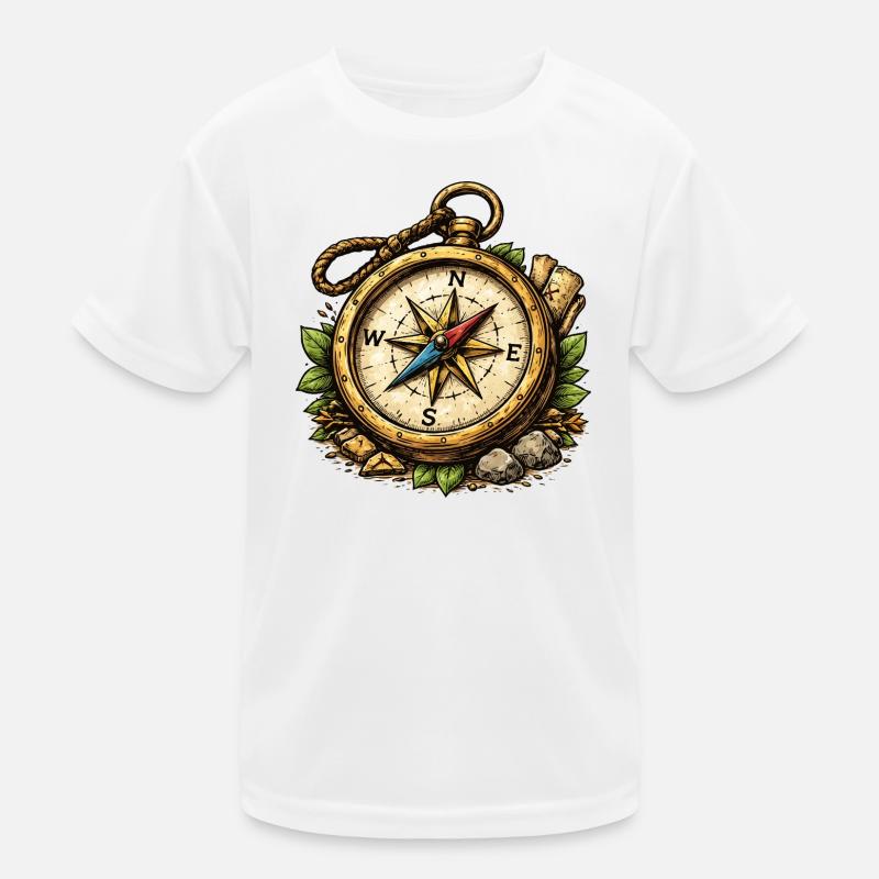 Kompass Abenteuer Kinder Funktions-T-Shirt