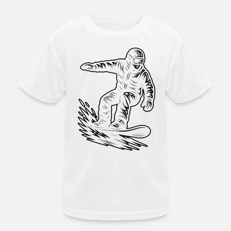 Direkte Snowboard Aussage Kinder Funktions-T-Shirt